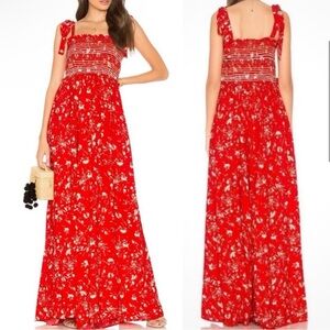 FREE PEOPLE Colour My World printed wideleg jumpsuit. Fall and festival approved